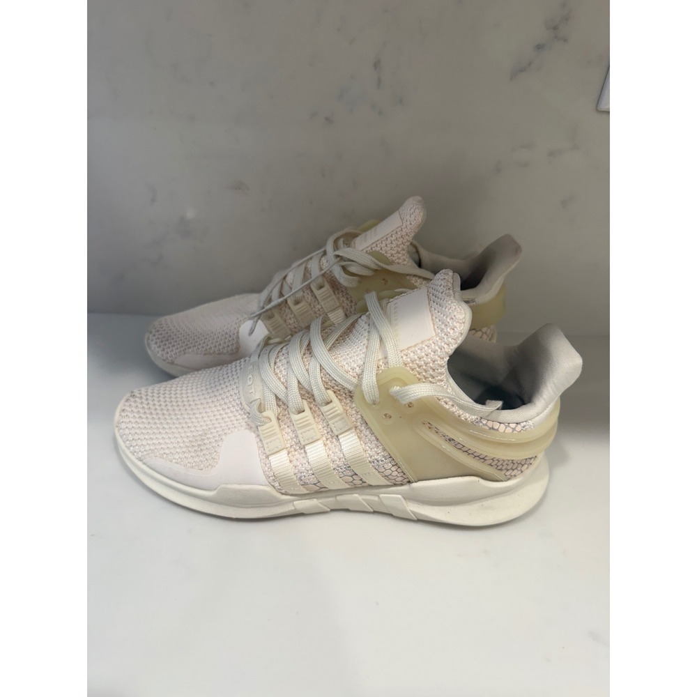 Adidas EQT Support ADV Cream White Snakeskin Women's Sneakers Size 7